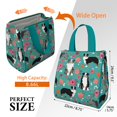 thumbnail image 3 of Australian Shepherd Pioneer Flower Insulated Lunch Bag for Women & Adults,Large Portable Soft Cooler Lunch Bag,Thermal Food Storage Tote with Pearl Cotton,8.66L,8.75x5.75x9.5 Inch, 3 of 6