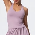 thumbnail image 2 of Sexlip Womens Square Neck Sleeveless Slim Basic Sleeveless Top Elegant Versatile Layering Outfit Purple L, 2 of 4