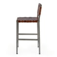 thumbnail image 3 of Butler Specialty Company Bromley Iron And Leather 24.5" Counter Stool - Brown, 3 of 5