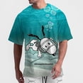 thumbnail image 3 of Camiseta de verano 2024 nueva para hombre, con estampado de Snoopy de Disney, informal, holgada, para fitness callejero, de gran tamaño y alta calidad, 3 of 5