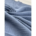 thumbnail image 3 of Minerva Textured Cotton Double Gauze Fabric Denim Blue - per yard, 3 of 6
