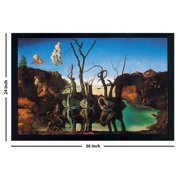 Poster - Studio B - Dali - Swans Reflecting Elephants 23x35 Wall Art p2865