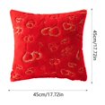 thumbnail image 3 of FYTPOV Fluffy Pillow Covers,Heart Sequins Throw Pillow Covers for Couch Car Sofa, 18x18 in Pillow Cases, Christmas Pillow Covers, Valentines Day Decorations, Home Decor, 3 of 5
