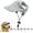 Gray, variant on Pet Baseball Cap with Ear Holes - Multi-Color Sun Visor Hat for Dogs & Cats, Summer & Fall Beach Headwear for Puppies & Kittens (Blue, XL)
