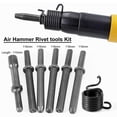 thumbnail image 3 of 7 Pcs Great Heavy Duty Smoothing Pneumatic Air Rivet Hammer Tools Kit, 3 of 5