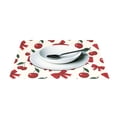 thumbnail image 3 of Ryvnso Placemats Set of 4 Cherry Fruits Bow Dining Mats Heat-Resistant Non-Slip Washable Table Mat, 3 of 8
