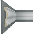 thumbnail image 5 of Ekena Millwork 6 3/4"H x 1 1/4"P x 94 1/2"L Stockport Chair Rail (12-Pack), 5 of 6