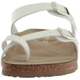 thumbnail image 2 of Madden Girl Women's Bryceee Flat Sandal, White Paris, 6.5, 2 of 4