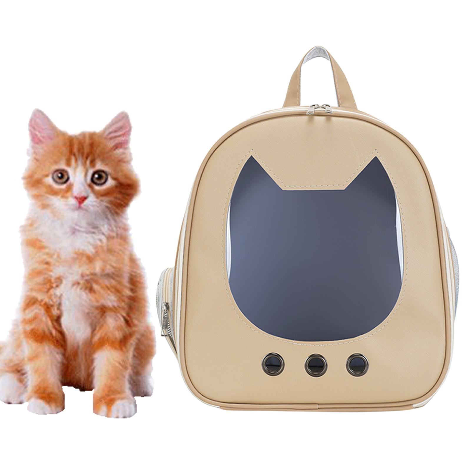 Bvdfgk Cat Carrier Backpack Ventilated Large Airline Approved Walking Hiking Khaki