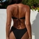 thumbnail image 4 of Trajes de baño para mujer, conjunto sólido para mujer, traje de baño de dos piezas con sujetador relleno, ropa de playa con lentejuelas, trajes de baño para mujer, trajes de baño para mujer, traje de, 4 of 7