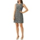 thumbnail image 2 of INSPIRE CHIC Vestido de Tweed para Mujer con Escote en Llave, Vestidos de Trabajo Sin Mangas, Negro L, 2 of 6