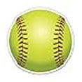 thumbnail image 2 of Softball Ball - 8" Vinyl Sticker - for Car Laptop I-Pad - Waterproof Decal, 2 of 4