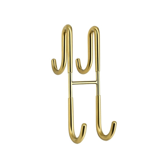 Hooks for Hanging Coats,Door Hooks for Hanging Stainless Steel Hooks Double Sided Metal Non Stick Coat Hooks Bathroom Glass Door Hooks Back Hanging Double Hooks Hooks Hooks for Hanging