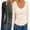 Black/Darkgrey/Beige, variant on 3 Pack Long Sleeve Shirts for Women Deep V Neck Basic Thermal Tops Base Layer Undershirts