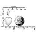 thumbnail image 2 of Sterling Silver "Sweetheart" Heart Locket W/ Charm Lock - 3/4 Inch X 3/4 Inch, 2 of 2