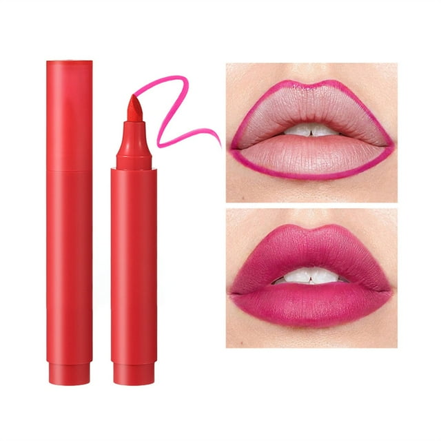 Lip Stain Hydrating And Formula Color Look Longlasting All Day Wear Lip Color Proof Natural Finish Precise Chisel Tip Marker Berry 5Ml, Lip Liner