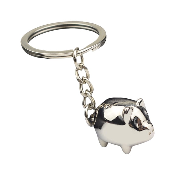 Adorable Piggy Keychain With Bright Colors Lovely Piggy Keychain Unique Keyrings A Fun Addition To Your Key Collection