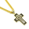 thumbnail image 4 of Hip Hop 14K Yellow Gold Jewelry Large Cross Pendant Iced Out Shining zircon Fashion Bling Bling Cross Men Chain Necklace Jewelry, 4 of 6