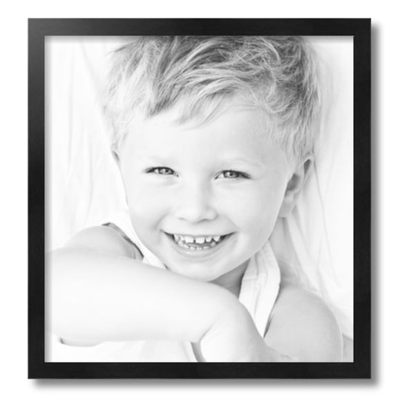 ArtToFrames 18x19" Black Picture Frame, Black Wood Poster Frame, with Regular Acrylic and 2 (FBPL-5141)