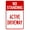 Warning Sign 1, variant on No Standing Any Time Double Arrows Metal Tin Sign - 8"x12", Industrial/Commercial Decor for Roads, Parking Zones