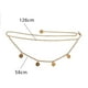 thumbnail image 2 of Cadena de cintura con moneda de oro para mujer, cadenas para el cuerpo y el vientre, joyería corporal para fiesta Rave, accesorio de cintura a la moda, 2 of 6