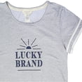 thumbnail image 2 of Lucky Brand Women's 2-Pc Ultra Soft Stars T-Shirt and Shorts Lounge PJ Set-Gray / XL, 2 of 4