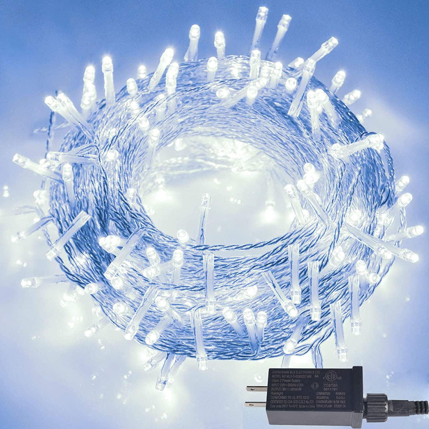 HOMEVER Smart Fairy Christmas Lights, 33FT 66LED Waterproof String