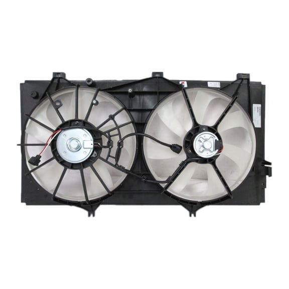 Dual Radiator and Condenser Fan Assembly - Pacific Best Inc. Fit/For 163630P030 07-11 Lexus ES350 Type1, 09-16 Toyota Venza 3.5L With Tow Package