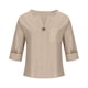 thumbnail image 4 of Vestidos Casuales Para Mujer, Blusas De Mujer De Moda Camisa de lino con cuello en V y bolsillo abotonado para mujer, informal, con escote en V de un cuarto, 4 of 6