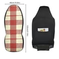 thumbnail image 2 of ALAZA Rustic Checkered Car Seat Covers 2 PCs Universal Auto Front Seats Interior Protector, 2 of 7
