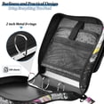 thumbnail image 4 of FORMRS Zipper Binder with Shoulder Strap 2-inch Ring 500 Sheet Capacity File Bag, Colorful White, 4 of 5