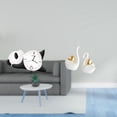 thumbnail image 2 of Reloj de pared y figura de cisne panda, conjunto moderno y adorable. Decoración moderna para el hogar, ideal para la sala de estar, estantería, entrad, 2 of 8