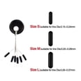 thumbnail image 4 of QenASHaing 100 Count Fishing Rubber Bobber Beads Stoppers, Silicone Float Stop Beads in SML Sizes for Fishing Floats, Sinkers, & Line Stability, Olive-Shaped Design, 4 of 8