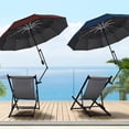 thumbnail image 2 of Sombrilla de playa XLINGZA UPF 50+ con pinza ajustable portátil, 2 of 8
