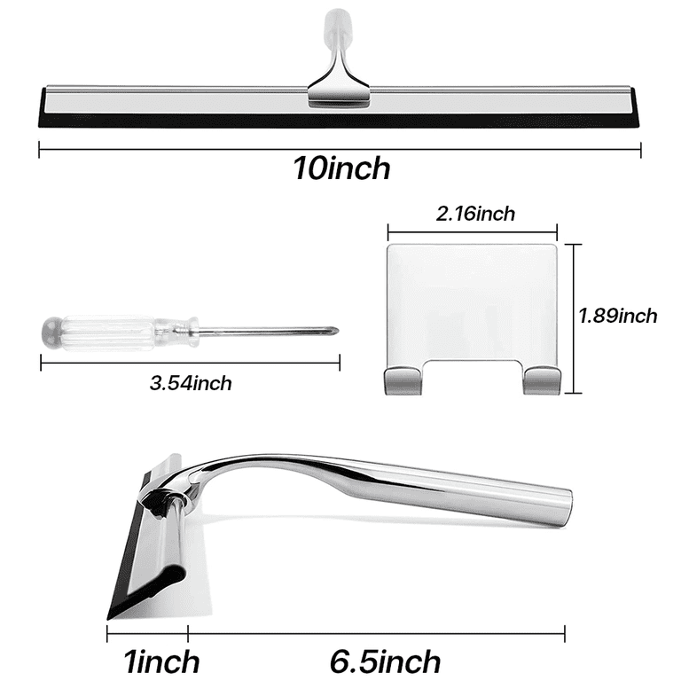 SUPTREE 10-Inch Stainless Steel Shower Squeegee photo 2