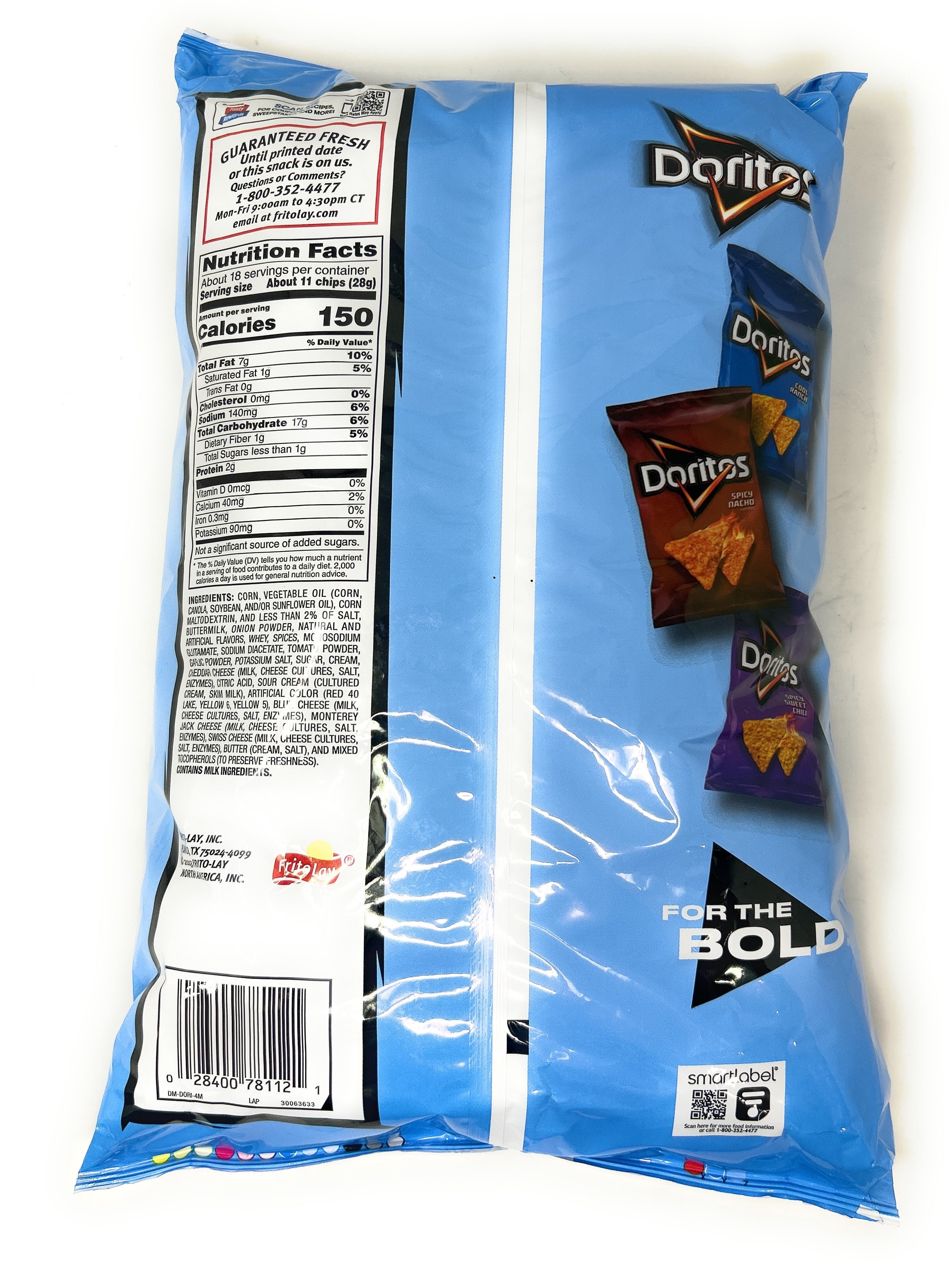 Doritos Flavored Tortilla Chips Blazin’ Buffalo Ranch 18 oz Bag