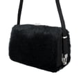 thumbnail image 2 of Zeckos Faux Fur Hard Frame Evening Bag - Black - Size Small, 2 of 4