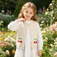 thumbnail image 6 of StSilkitty Cardigan Vest Sweater for Boys Girls Cute Embroidery Sleeveless Button down Knit Waistcoat Lightweight Casual Tops, 6 of 9
