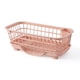 thumbnail image 1 of Escurridor de platos de drenaje rápido con base desmontable, diseño de escurridor de plástico resistente para platos, tenedores y palillos, color rosa, 1 of 5