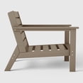 thumbnail image 5 of WestinTrends Avalon Outdoor Modern HDPE Patio Club Chair with Deep Seat Cushions, Weathered Wood/Orange, 5 of 10