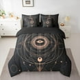 thumbnail image 3 of Feelyou Hippie Tribal Eye Twin Bedding Sets 7-Piece, Mystic Stripes Abstract Bedding Comforter Set, Boho Stars Moon Galaxy Reversible Sheet Sets, Microfiber Bedroom Decor, 3 of 8