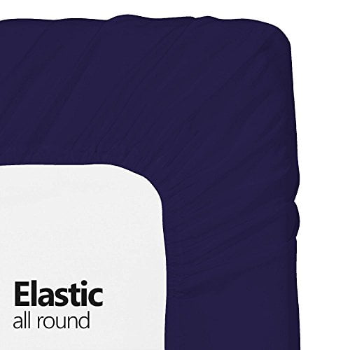 Full Fitted Sheet Only Soft & Comfy 100 Cotton By Crescent Bedding (Full , Purple) Walmart