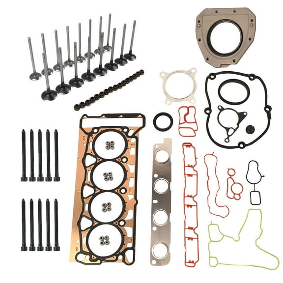 GELUOXI Fits VW EOS Jetta Passat CC GTI Audi A4 2.0 TSI 06D109601M Head Gasket Valves Bolts Kit