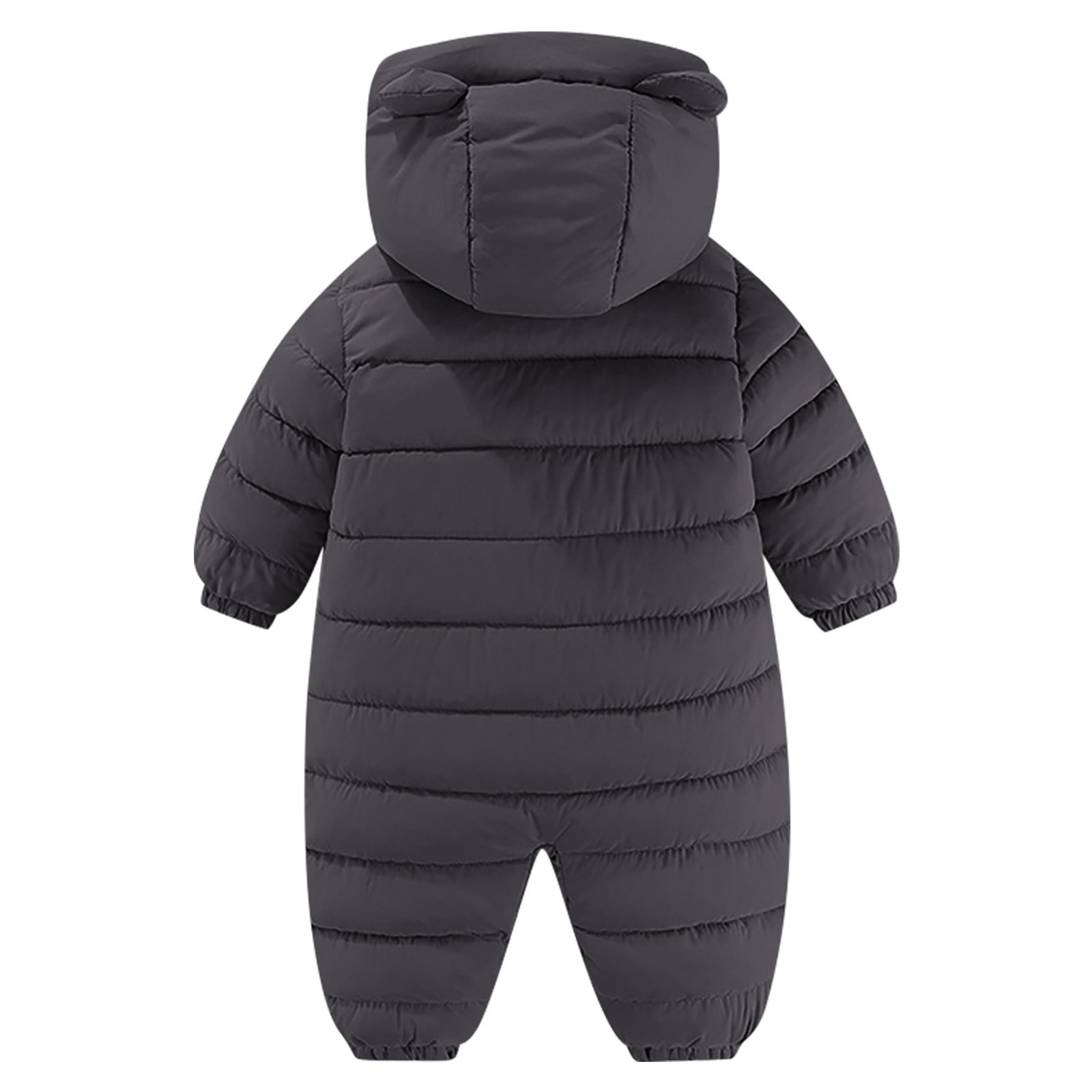 Lovskoo One Piece Jumpsuit Romper Baby Boys Girls Plush Warm Winter Snowsuit 6-12 Months Black