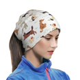 thumbnail image 6 of Neck Gaiter Face Cover Scarf, Cute Dog Puppy outdoor Soft Face Sun Mask Cover Scarf Headband Cooling Sweat Absorbing Bandanas Hiking Cycling Running, 6 of 7