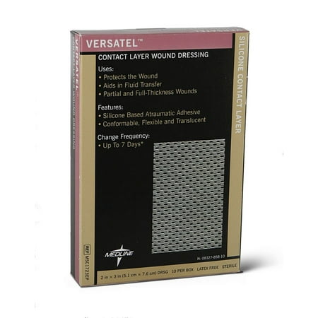 Versatel Contact Layer Dressings 4X7, 50 Count