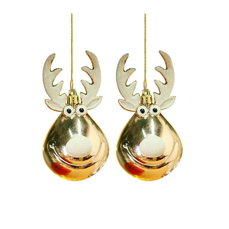 

Dezsed Christmas Decorations Clearance Christmas Tree Pendant Decoration Accessories Christmas Deer Doll Pendant Lamb Pompom Elk Pendant Decoration Scene Dress Up Props Gold C