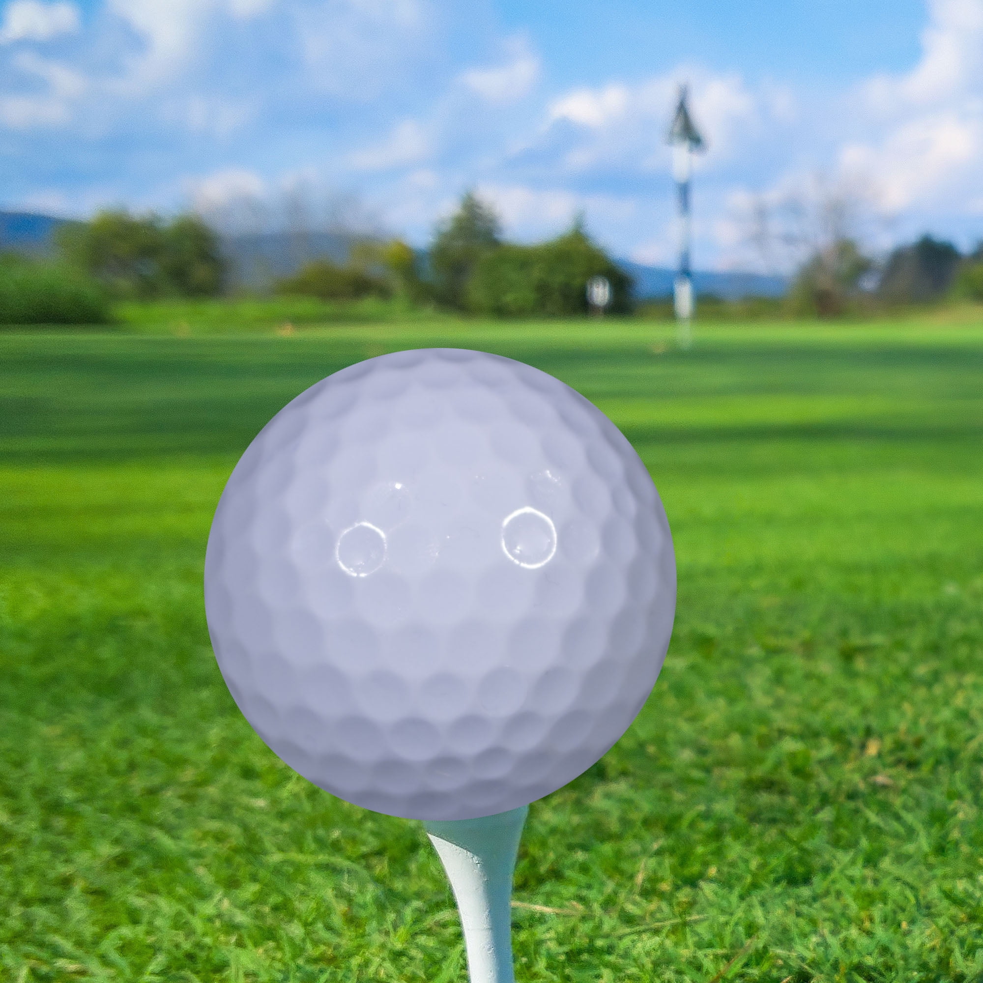 White Golf Balls – 12 Pack – Unbranded, Clean Look by GBM Golf