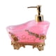 thumbnail image 1 of Dispensador de jabón líquido de resina, botella vacía, elegante botella de loción para manos, bomba de loción Rosa, 1 of 9