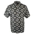 thumbnail image 4 of Tommy Bahama Men's Mazatlan Geo Print Sport Shirt (S, Black), 4 of 4